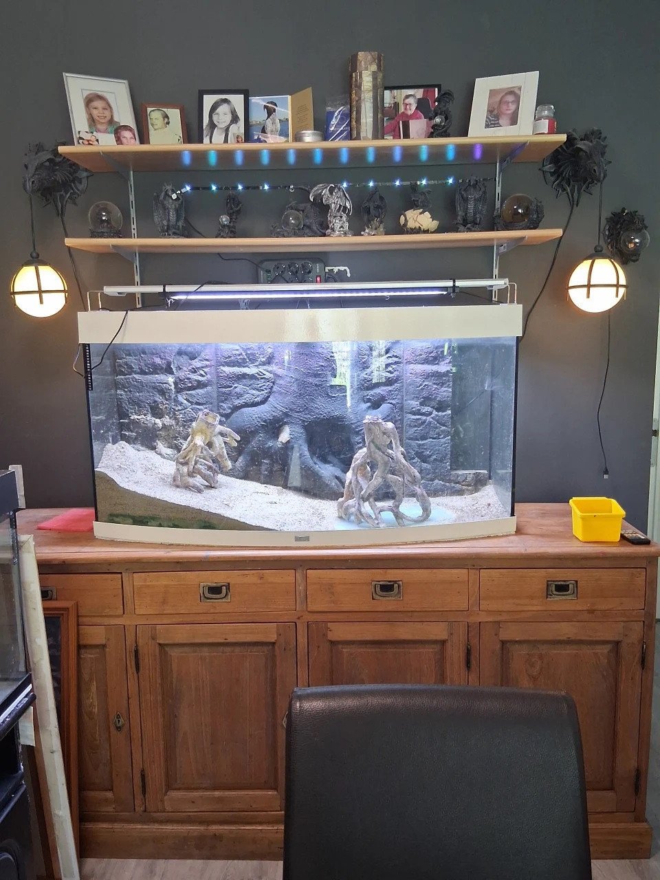 2x aquarium met veel accessoires