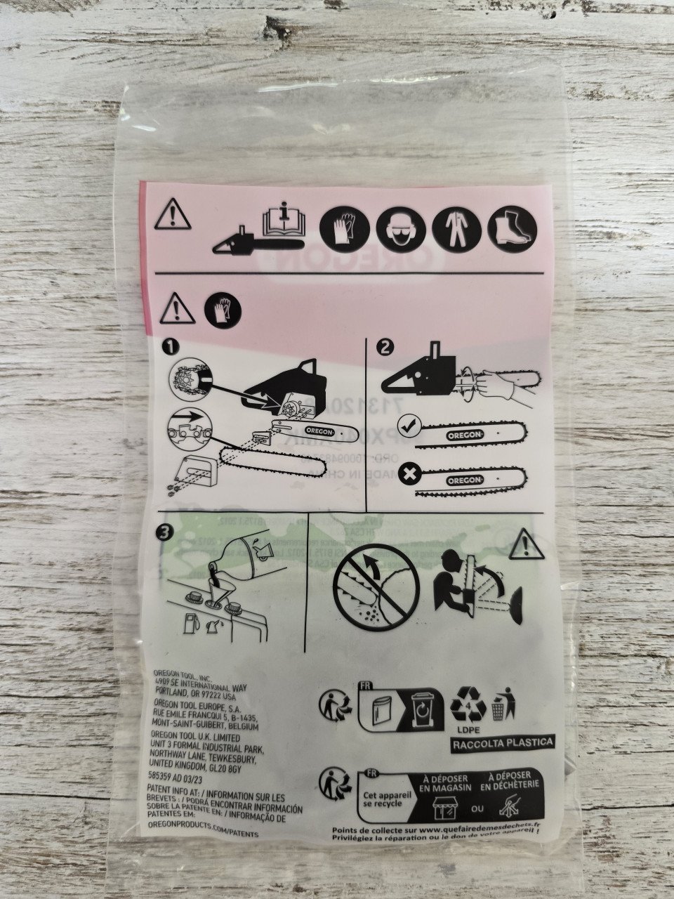 Set van 2 nieuwe kettingen van Makita voor kettingzaag