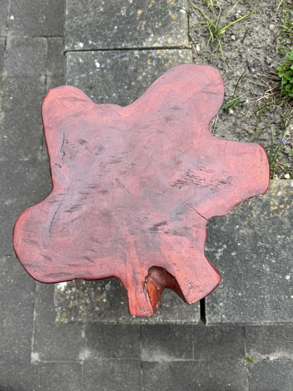 Kruk of bijzettafel Hout