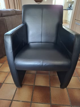 Lederen eetkamer stoelen
