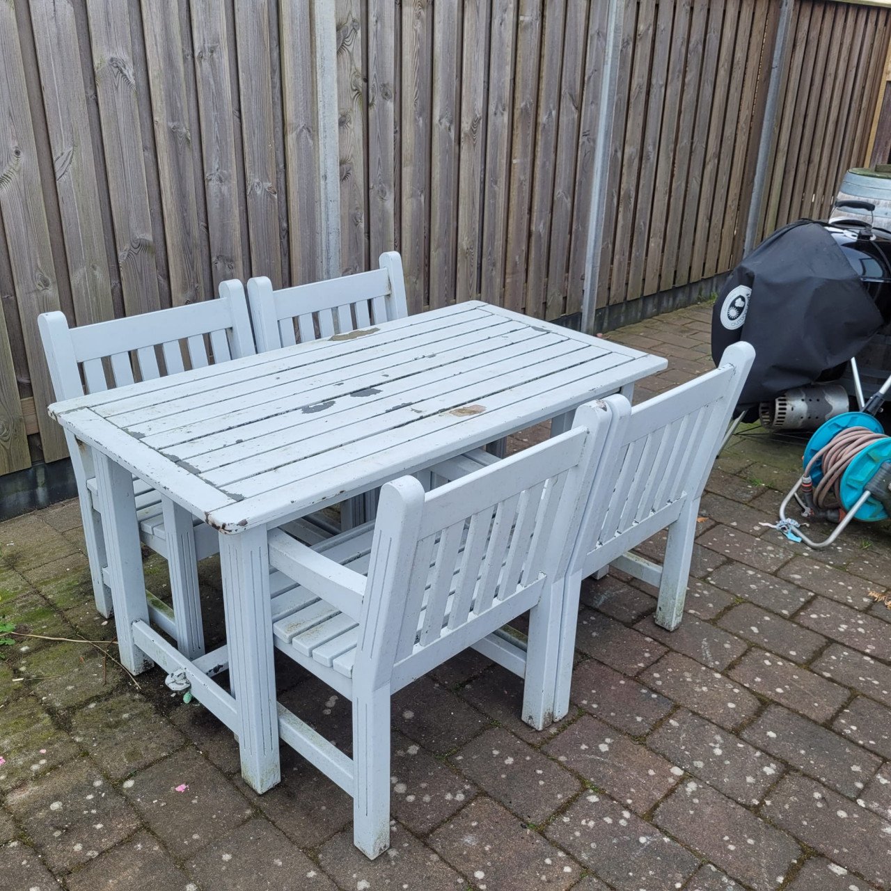 Tuinset hard hout