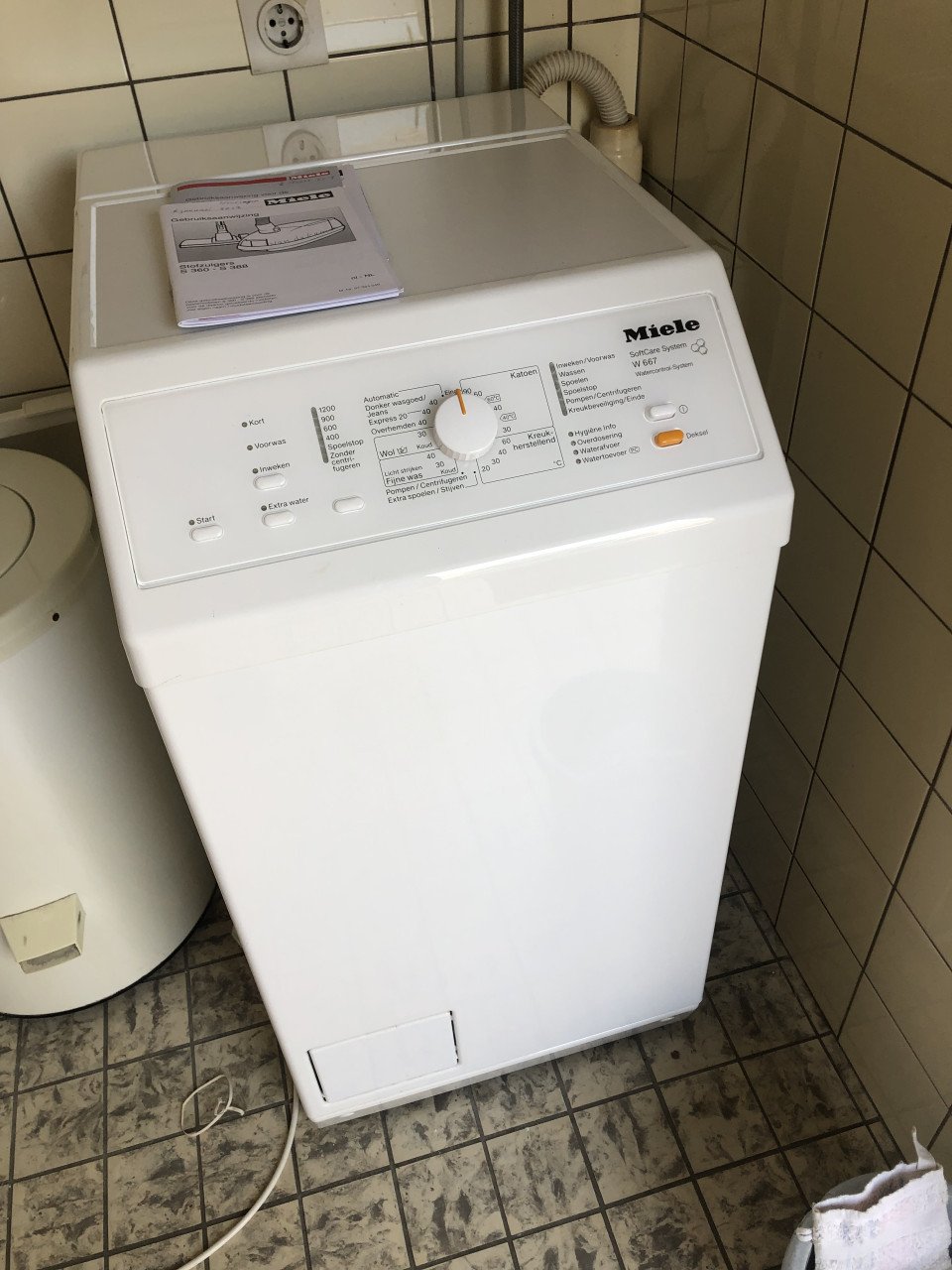 Miele wasmachine bovenlader