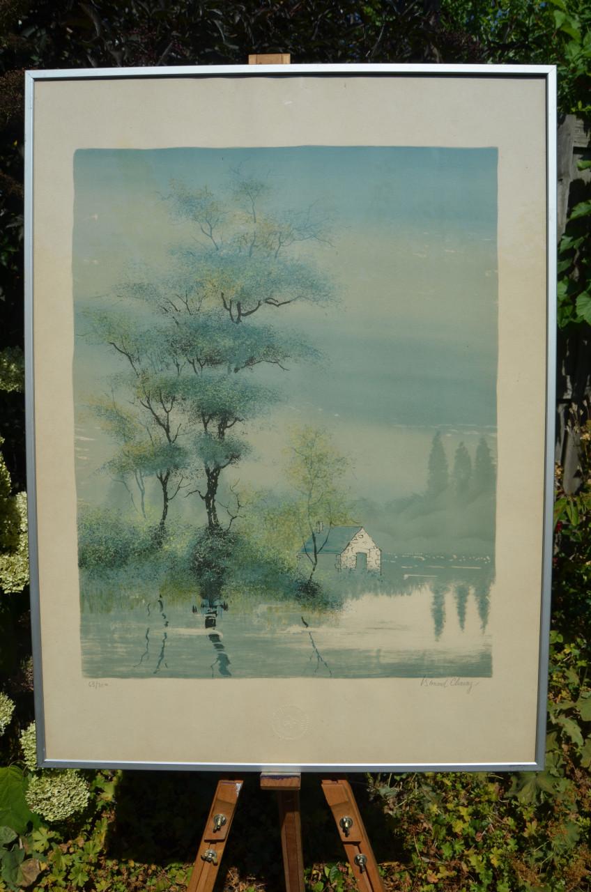 Mooie grote litho/zeefdruk Bernard Charoy