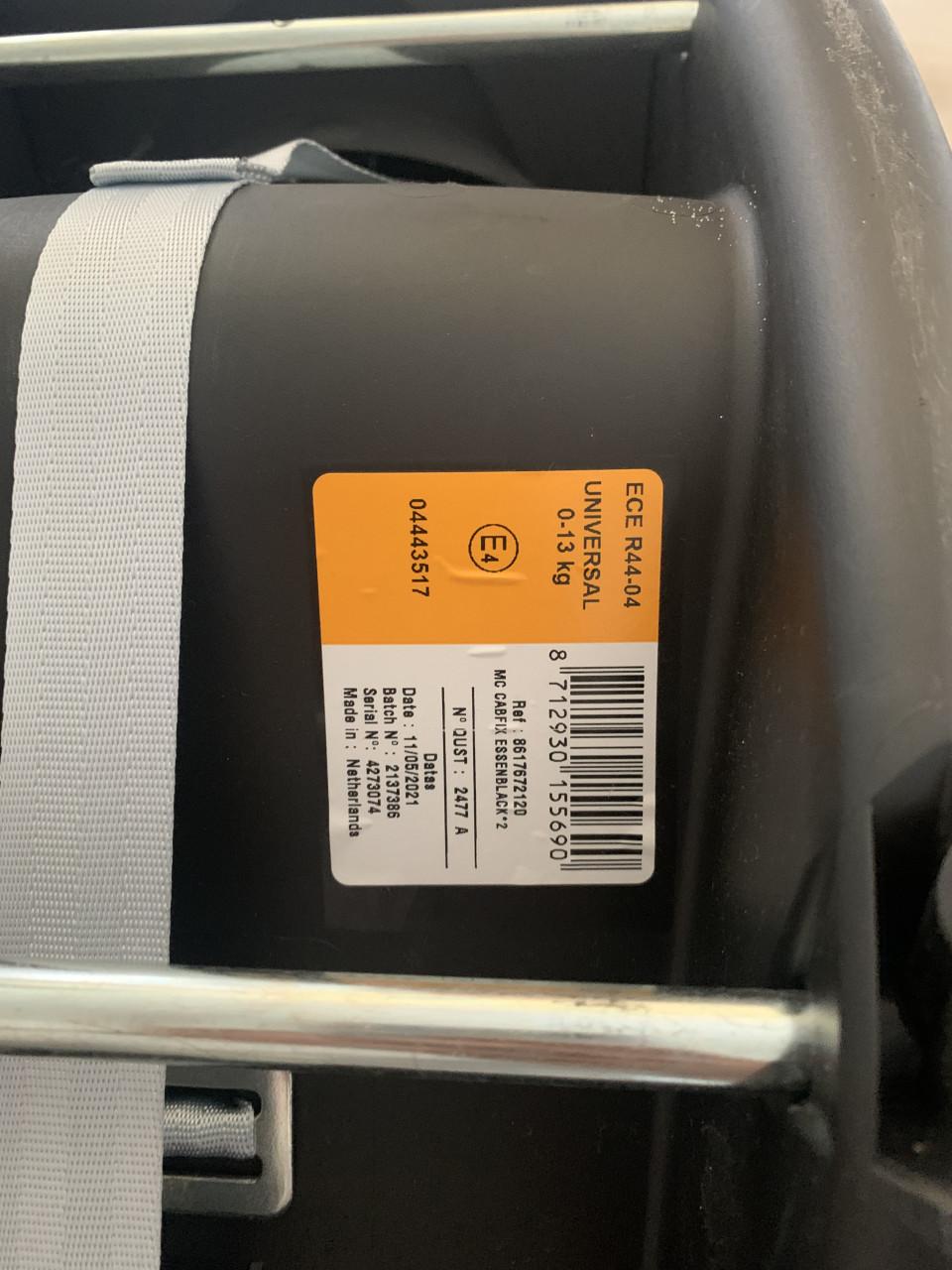 MaxiCosi Cabriofix autostoeltjes met isofix (2x)