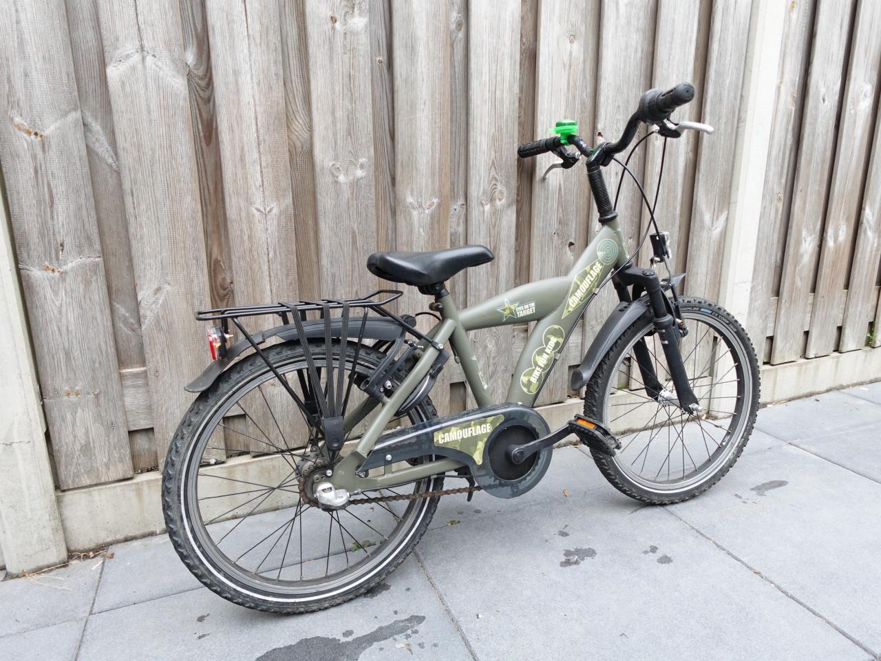 🚲 Bike Fun Kids Camouflage Jongensfiets – 20 inch – Versnellingen