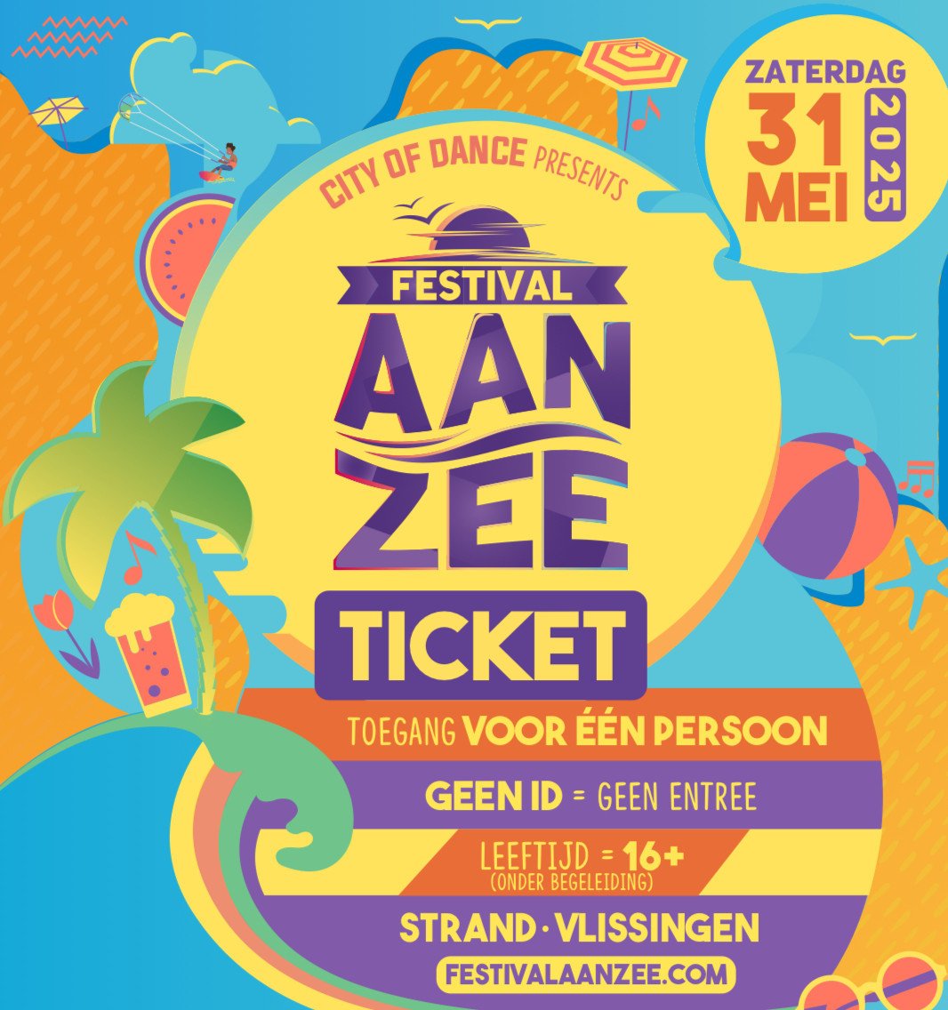Ticket festival aan zee