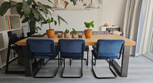 Eikenhouten eettafel 220 x 90