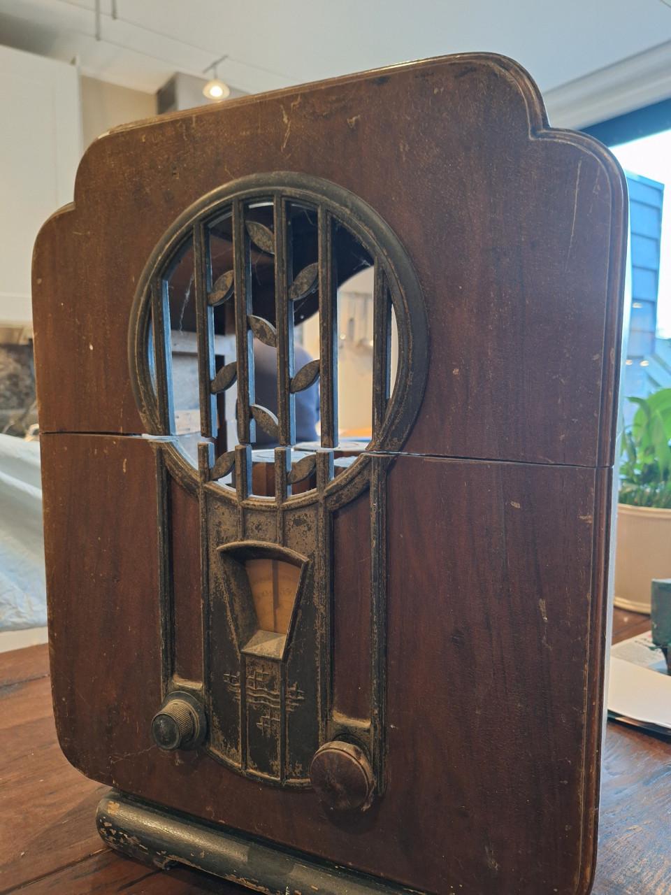 Antieke Philips radio