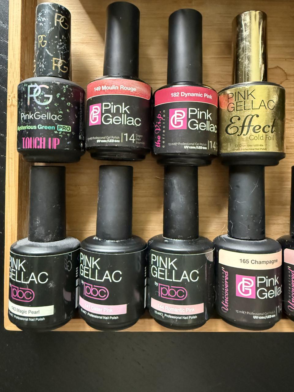 35 flesjes Pink Gellak