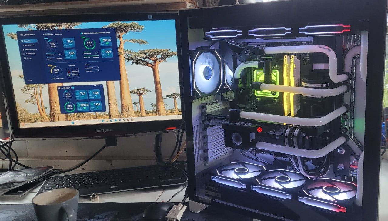 Game PC,Custom Waterkoeling,Ryzen 9 2080 super