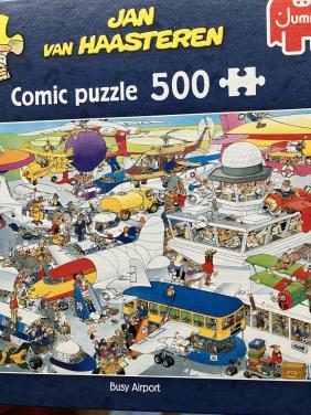 Jan van Haasteren busy airport