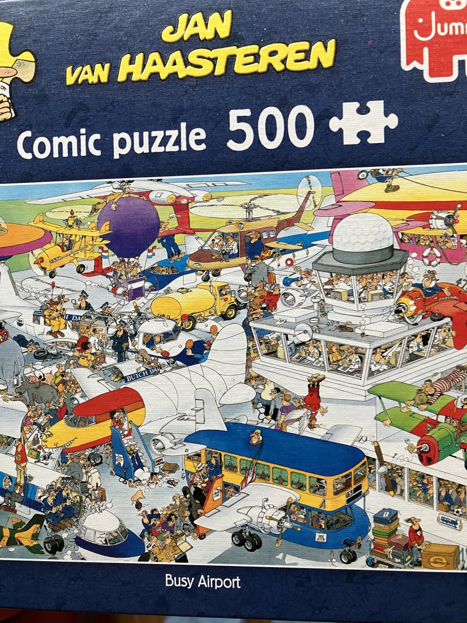Jan van Haasteren busy airport