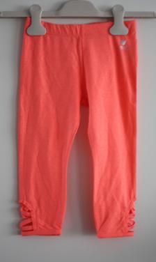 Fluo roze ornje legging maat 116-122