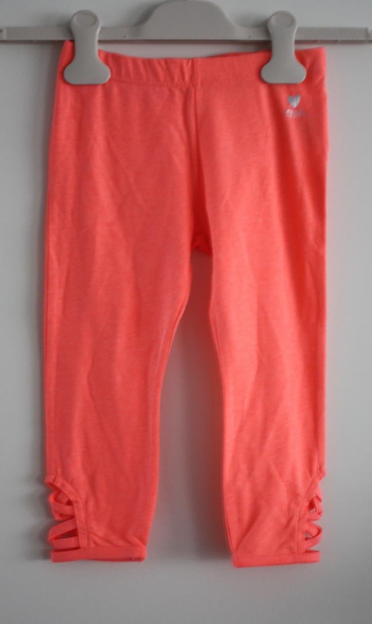 Fluo roze ornje legging maat 116-122