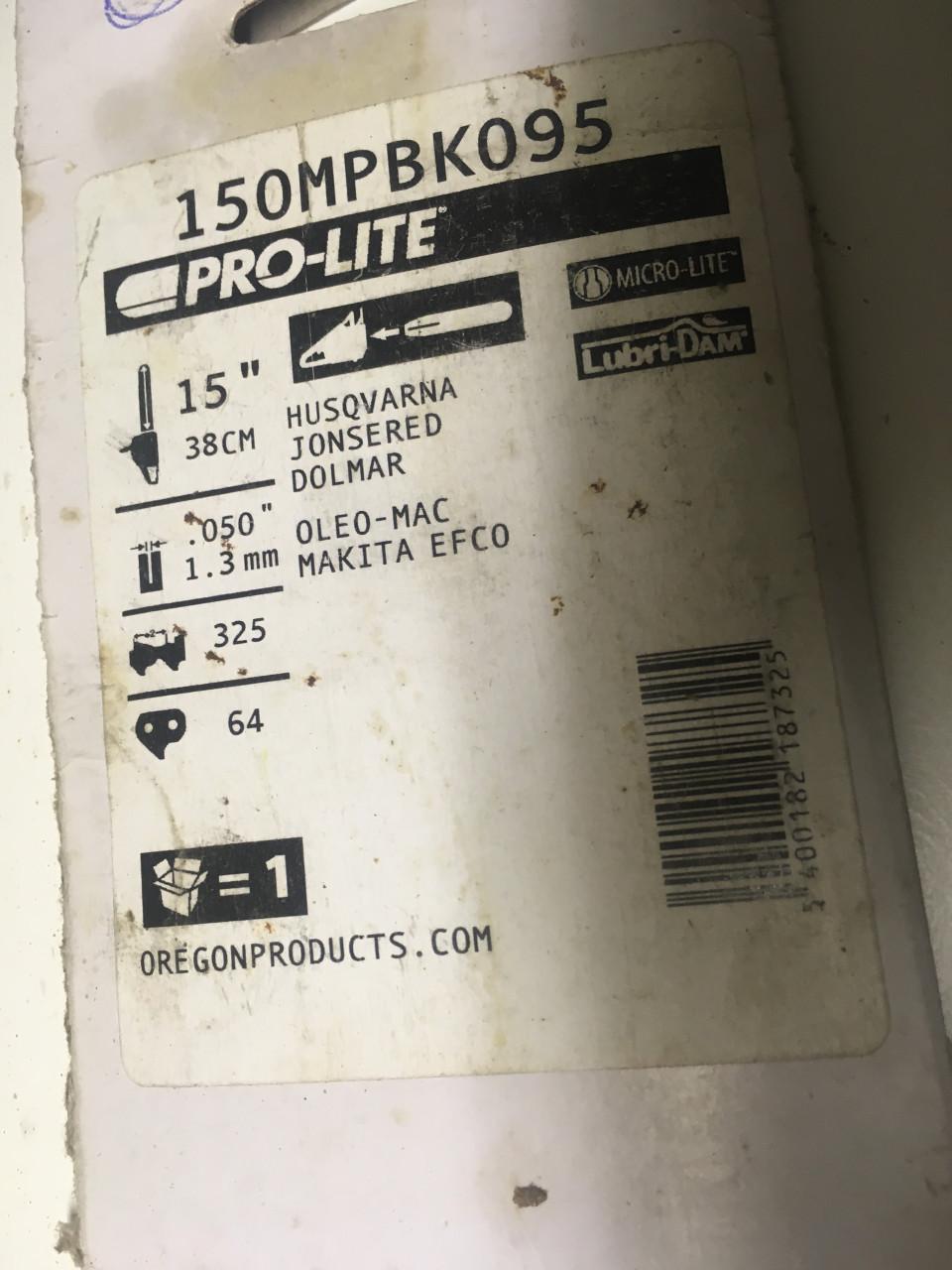 Oregon zaagblad 38cm met 3 oregon zaagkettingen in goede staat