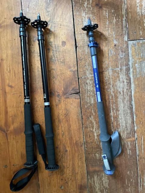 3x inschuifbare aluminium Wandel/Hike stokken