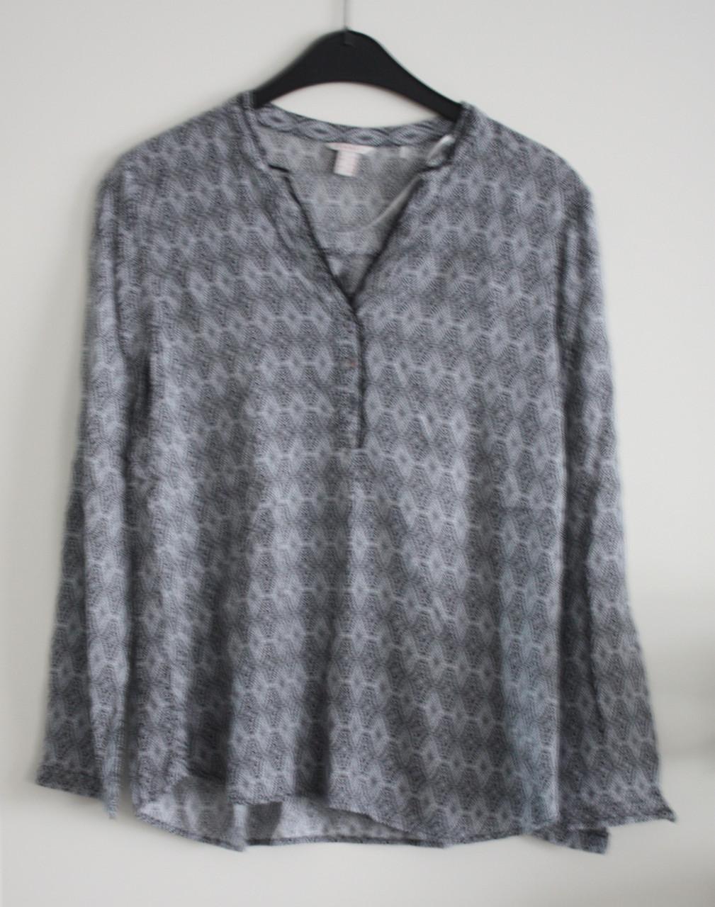 Shirt blouse zwart wit maat 34