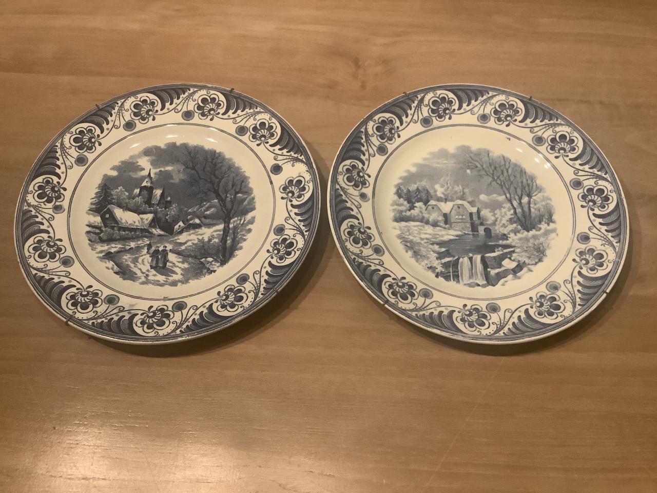 (wand) bordjes societe ceramique Maestricht.