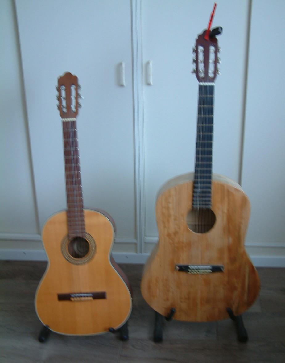 Grote maat gitaar nylon snaren    super mooie klank