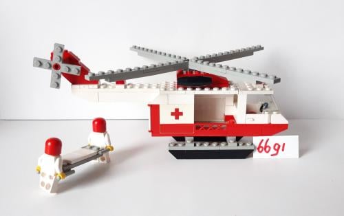 Lego Classic Town 6691: rode kruis helikopter