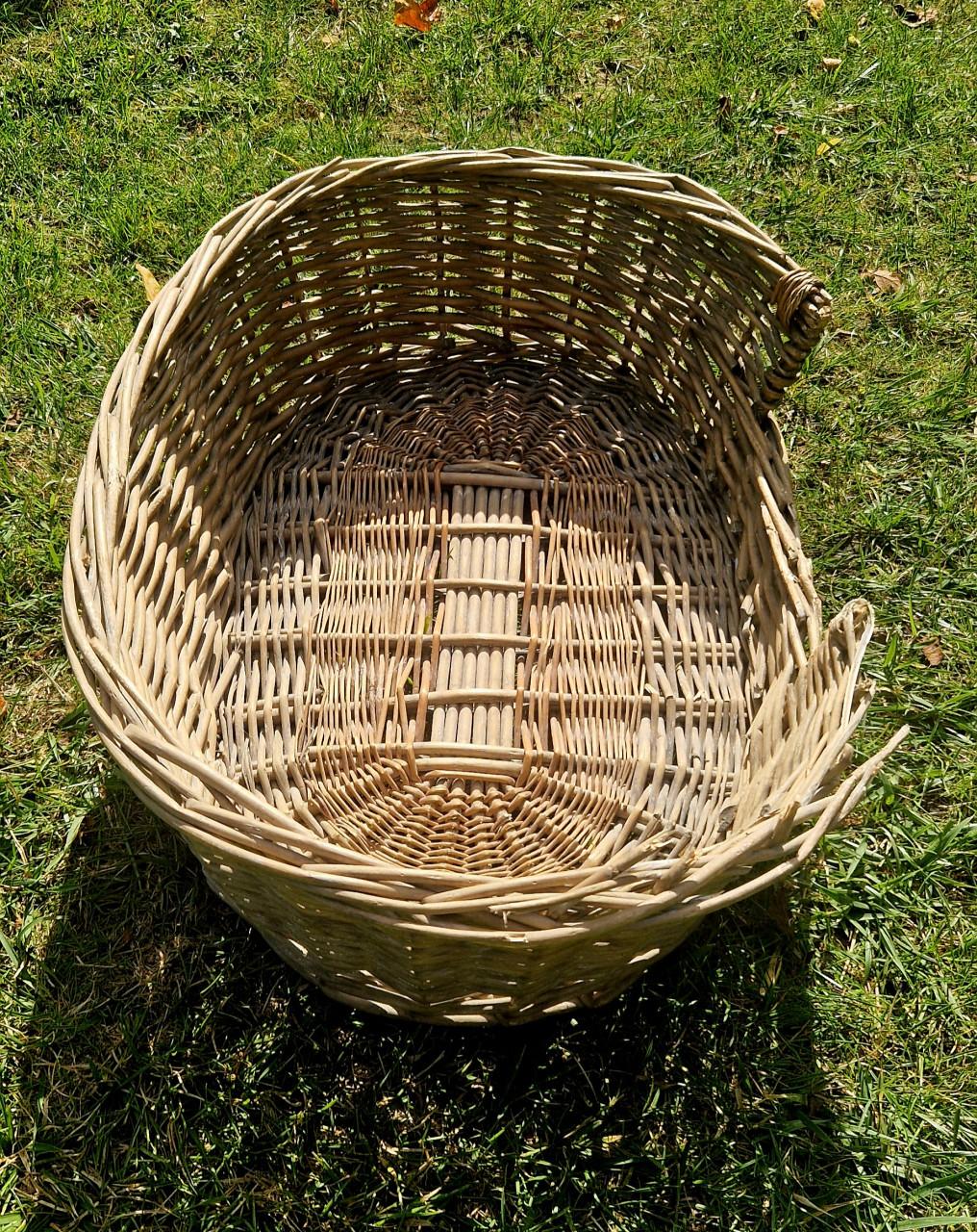 Rieten hondenmand 60x42x18 cm