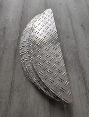 Traptrede traanplaat aluminium12 stuks hoogwaardig materiaal