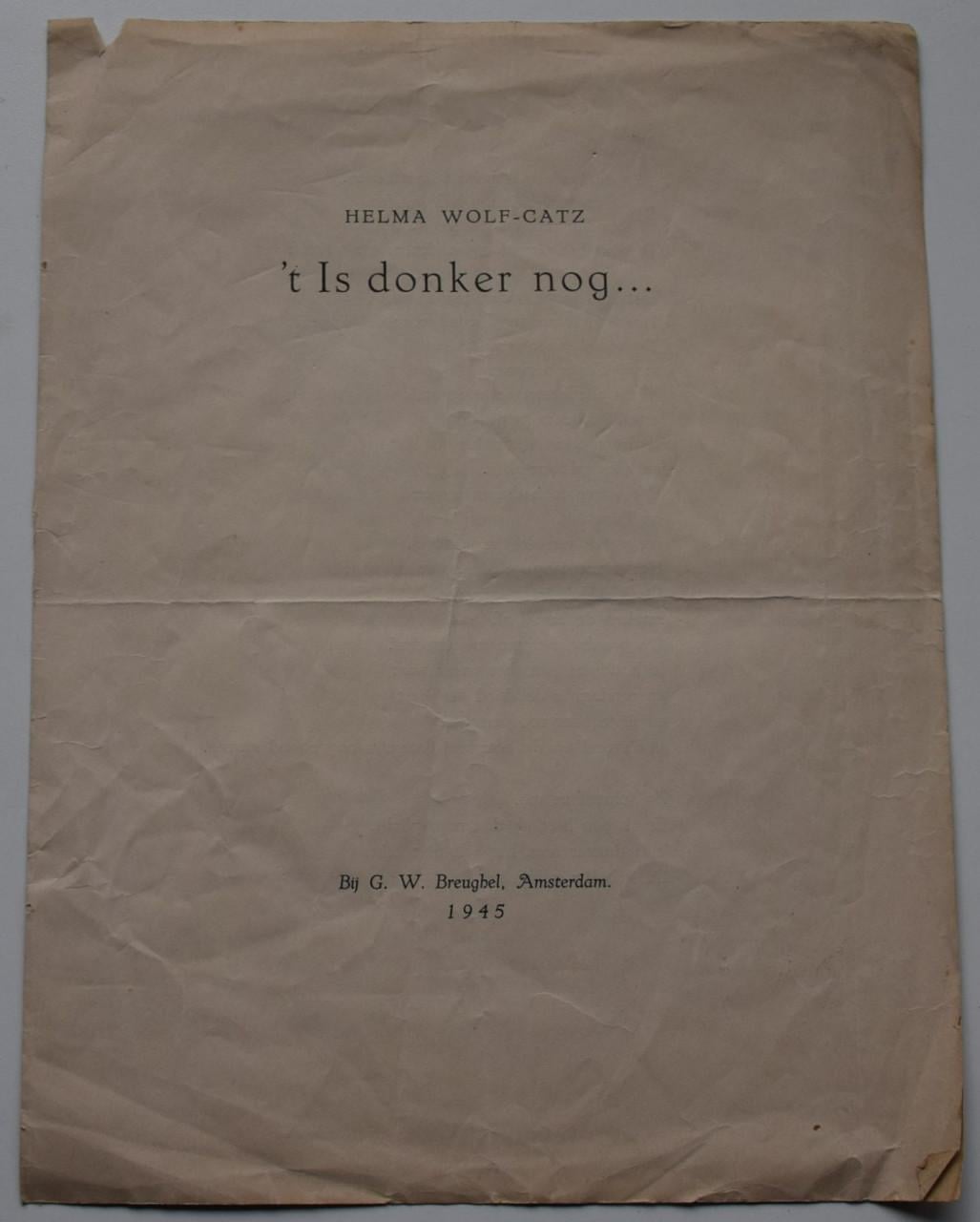 Zeeuwse herinneringen – Het doktershuis aan de Postweg – ’t Is donker nog..