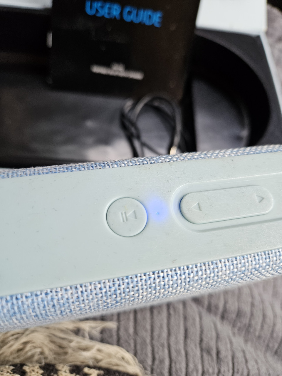 Leuke werkende draagbare licht blauwe bluetooth speaker