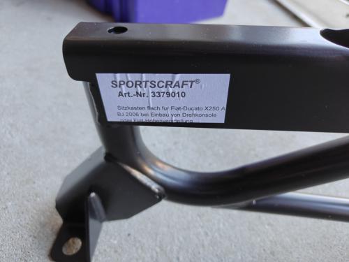 Nieuw! Verlaagde stoelconsole Fiat Ducato, Peugeot Boxer en Citroën Jumper