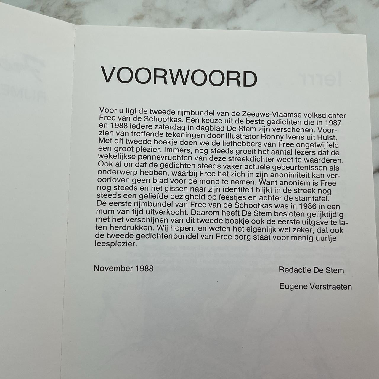 Free van de Schoofkas.    rijmen uit het land van Hulst.    3 delen