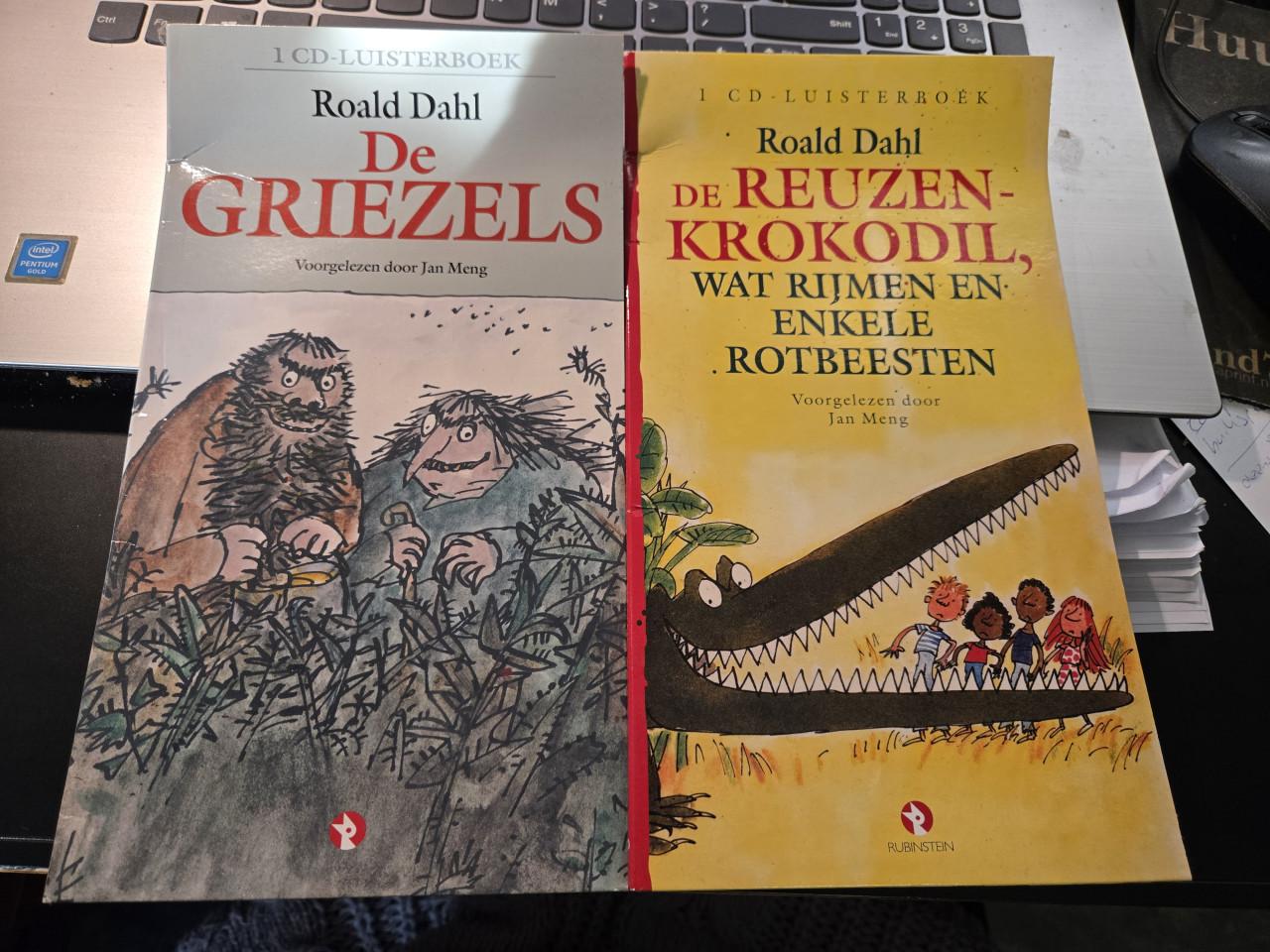 2 x Luisterboek Roald Dahl De Griezels De reuzenkrokodil
