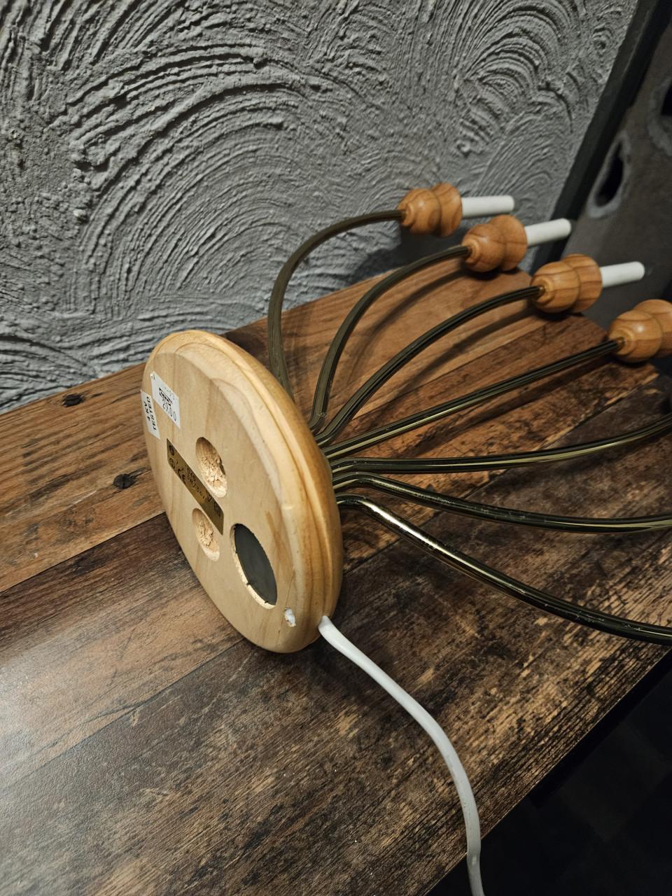 Vintage elektrische kandelaar met 7 kaarsen, afkomst Zweden