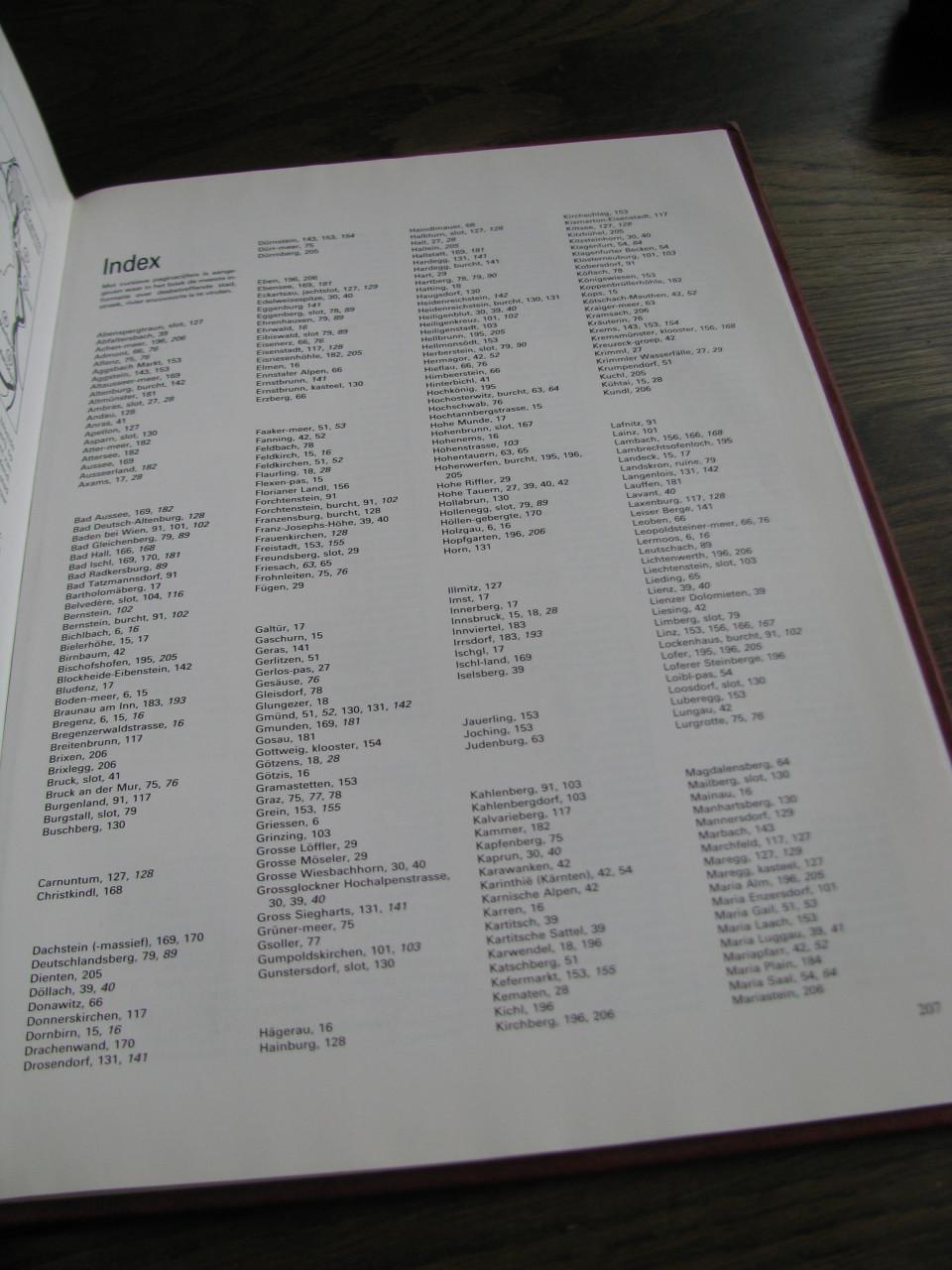 Boek over Oostenrrijk.