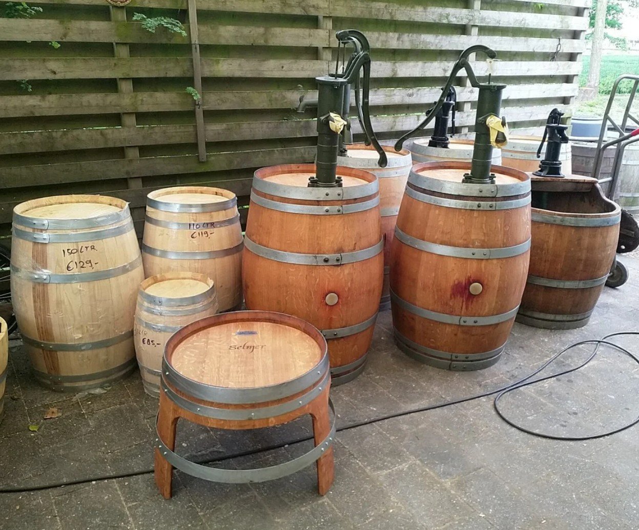 Eikenhouten regenton, wijnvat, whiskyvat