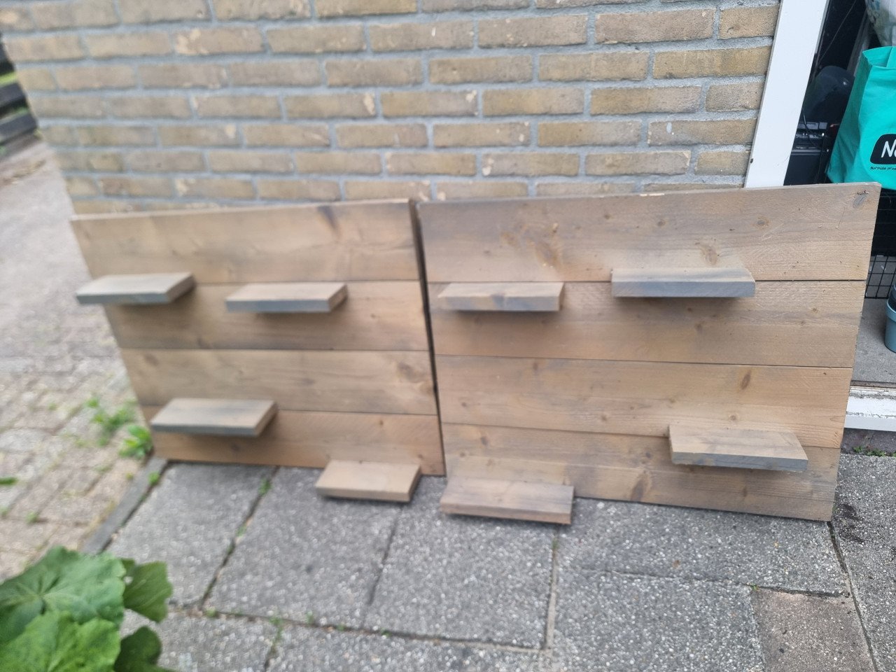 2 wandrekken stijgerhout