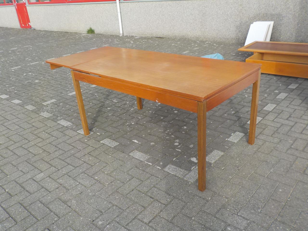 Grote verlengbare mooie kwaliteit jaren '70 tafel in zeer goede staat