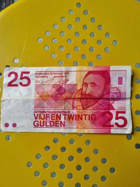 Gulden briefje van 25