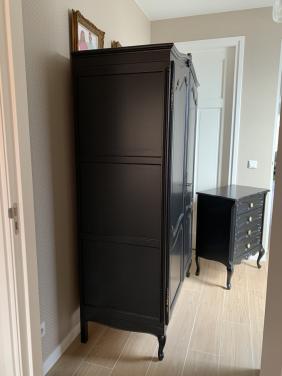 ✨Prachtige Antiek Houten Kledingkast met Ladekast✨
