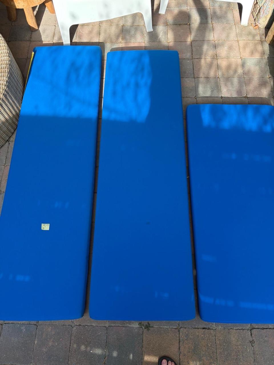 3 mooie zitkussens wasbaar en UV bestendig