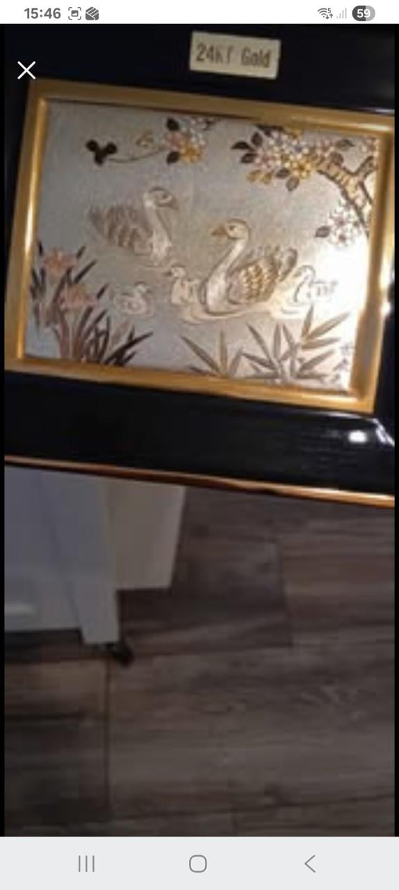 Art of Chokin lijstje met 24 k