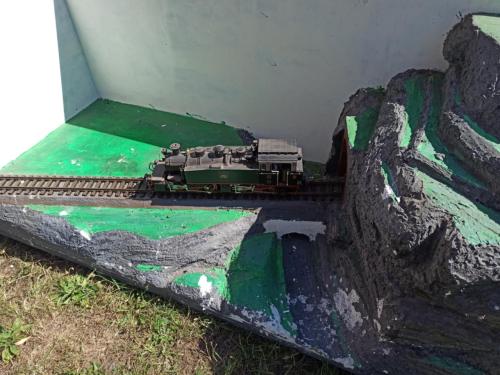 LGB diorama afm.  176cm lang, 72cm diep, 70cm hoog.