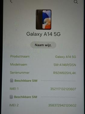 Samsung galaxy A14 5G