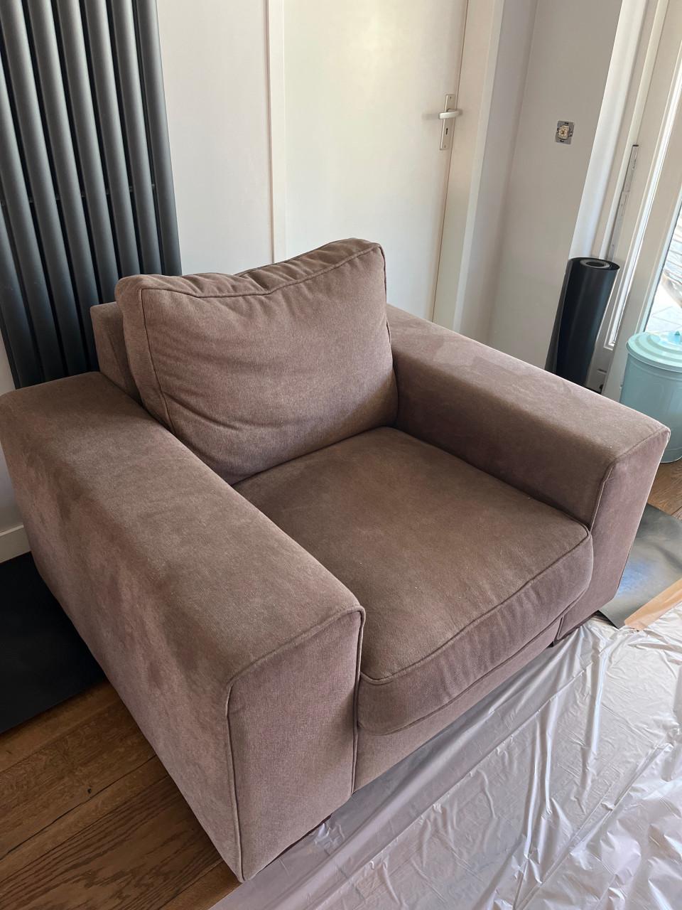 Heerlijke bruine fauteuil