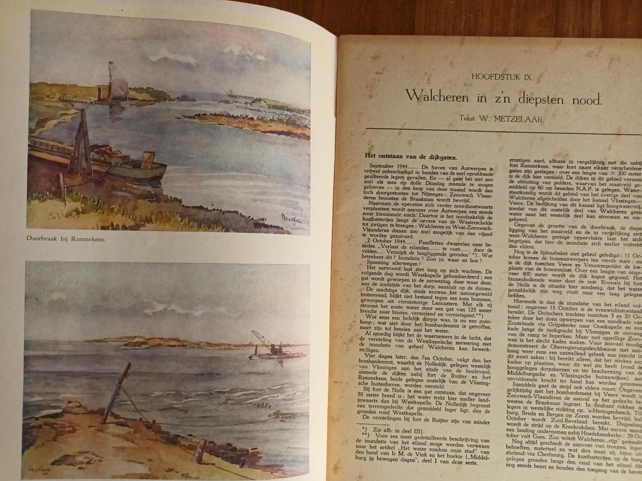 4 Delen Middelburg/Zeeland in bewogen dagen druk 1945-1946