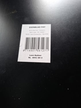 Dienblad groot 2x zwart