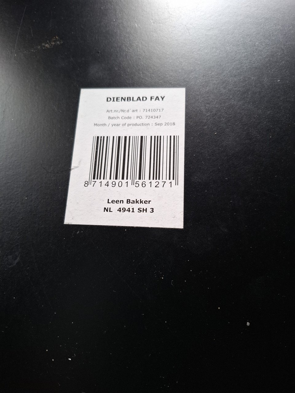 Dienblad groot 2x zwart