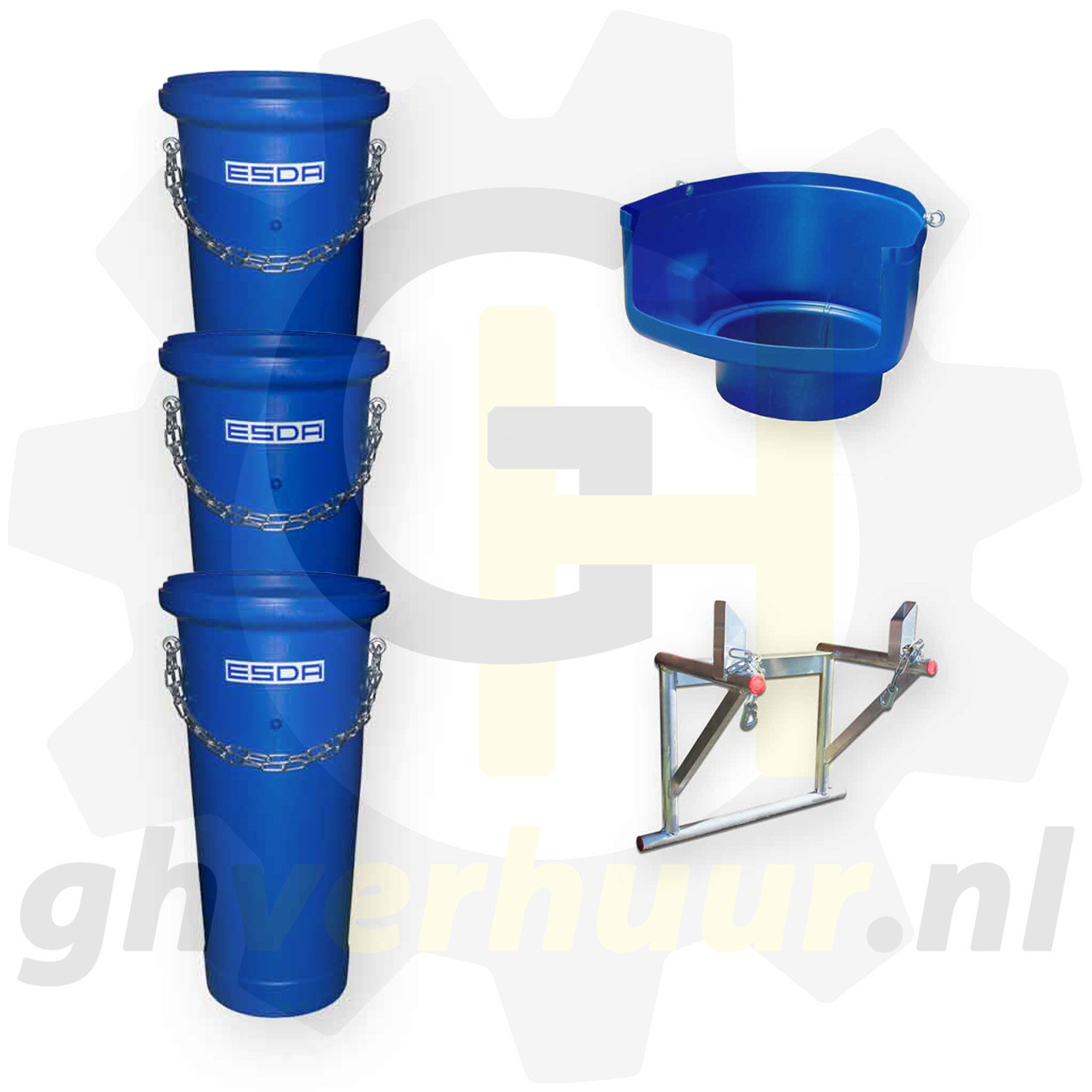 Stortkoker complete set Te Huur
