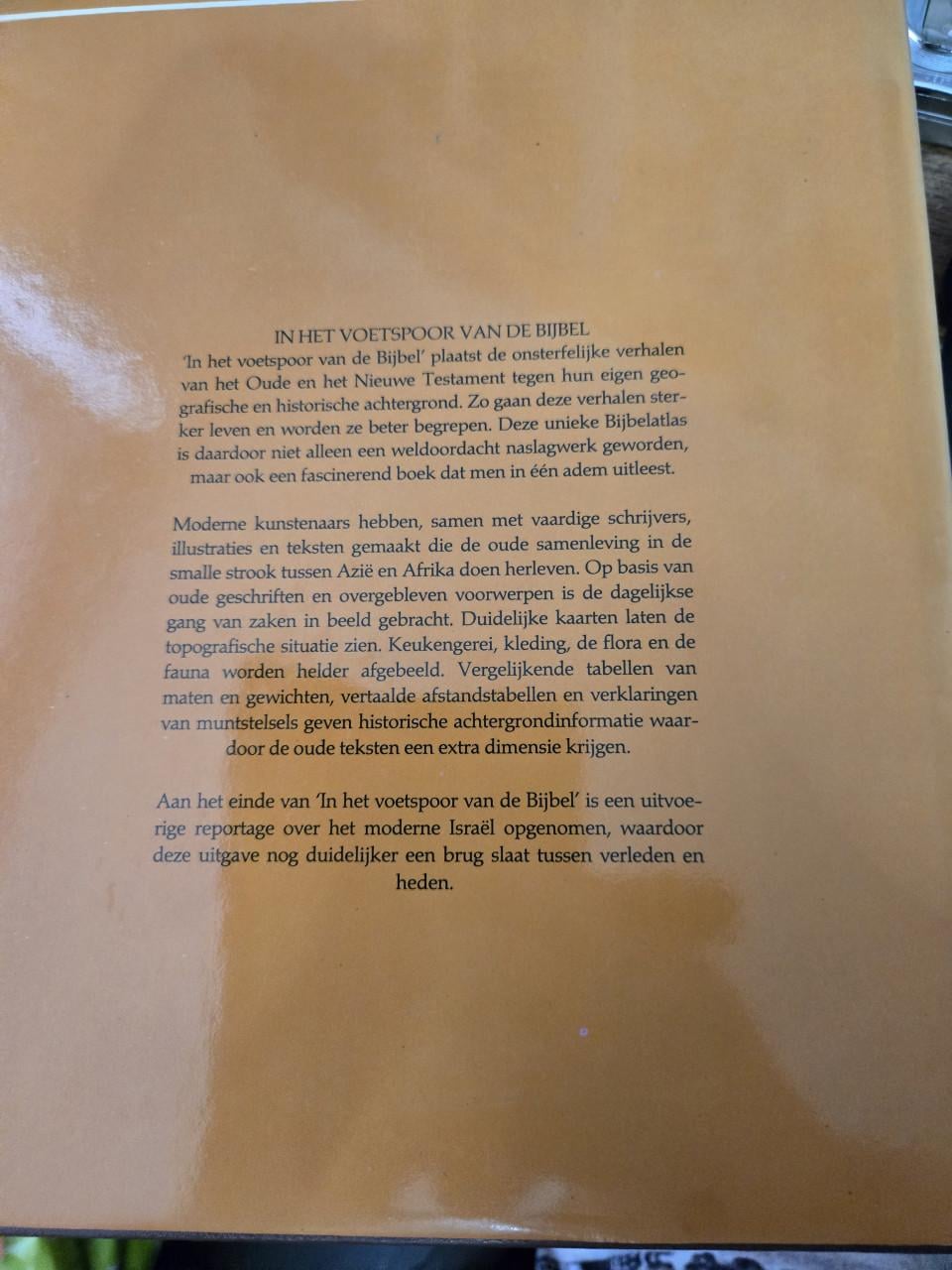 Boek In het voetspoor van de Bijbel 1e druk 1983