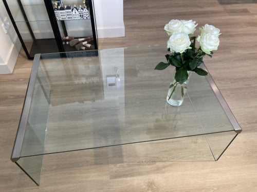 Glazen salontafel