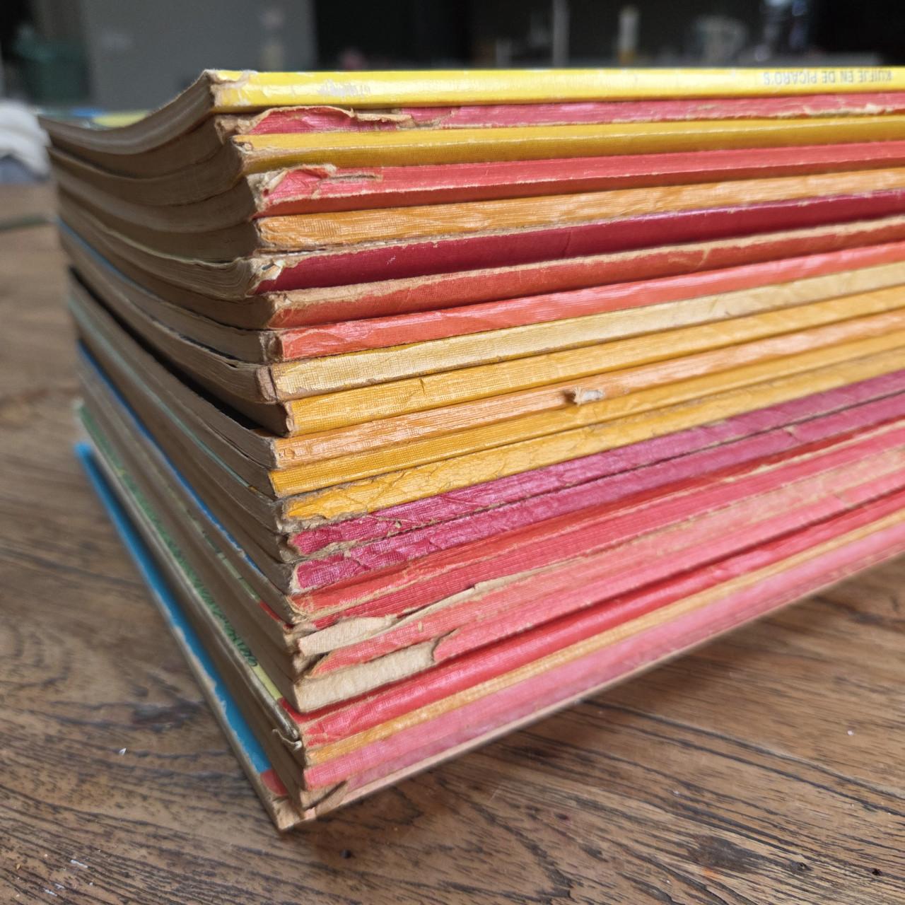 Kuifje 1e reeks met linnen rug